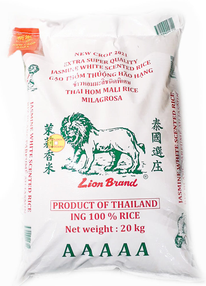 Lion Jasmine Rice 2021 20kg - goldengrocery