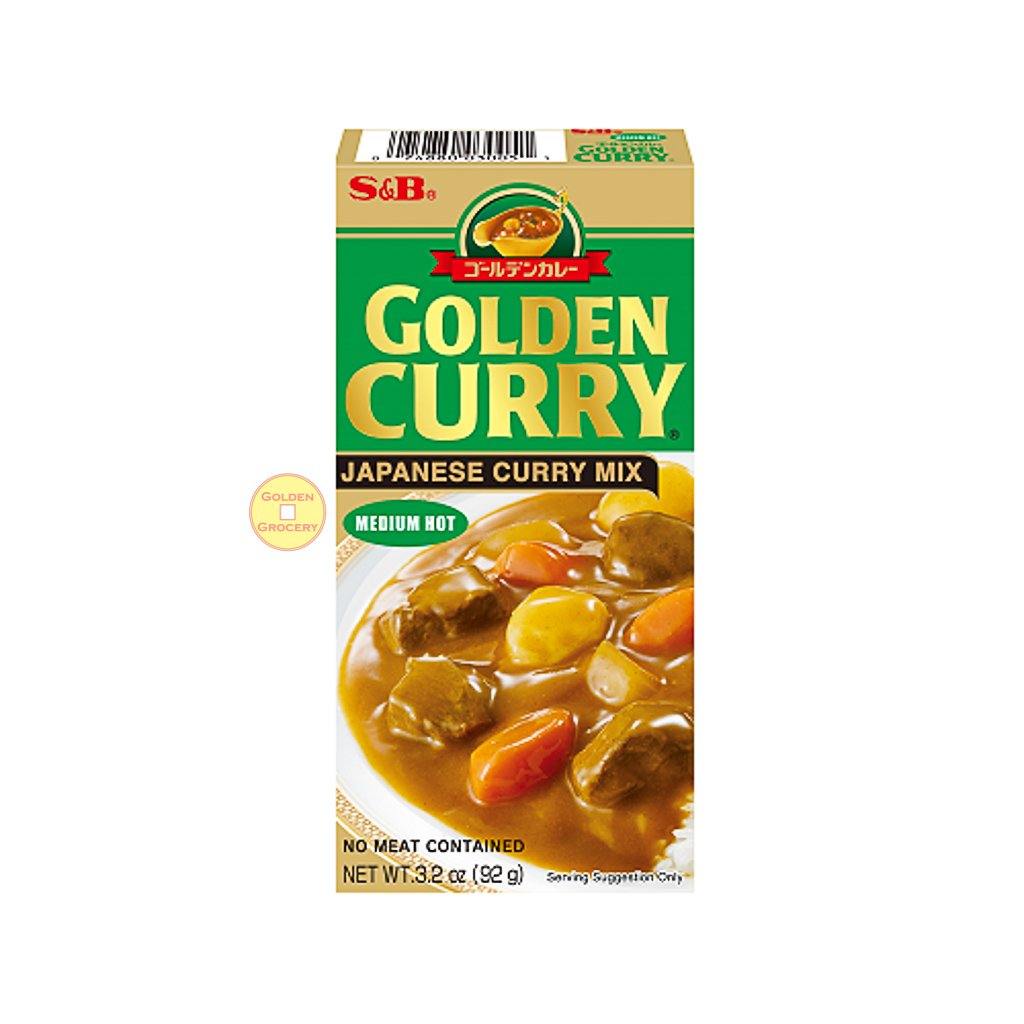 S&B Golden Curry Medium Hot 92g - goldengrocery
