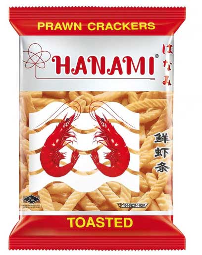 Hanami Prawn Crackers 12pk - goldengrocery