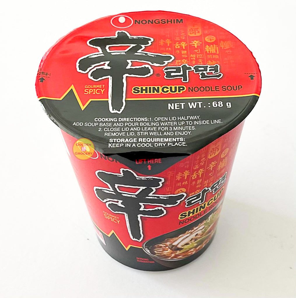 Nong Shim Shin Cup Noodle Box - 6pk - goldengrocery