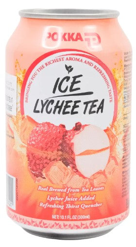 POKKA Lychee Tea Can 340ml - goldengrocery