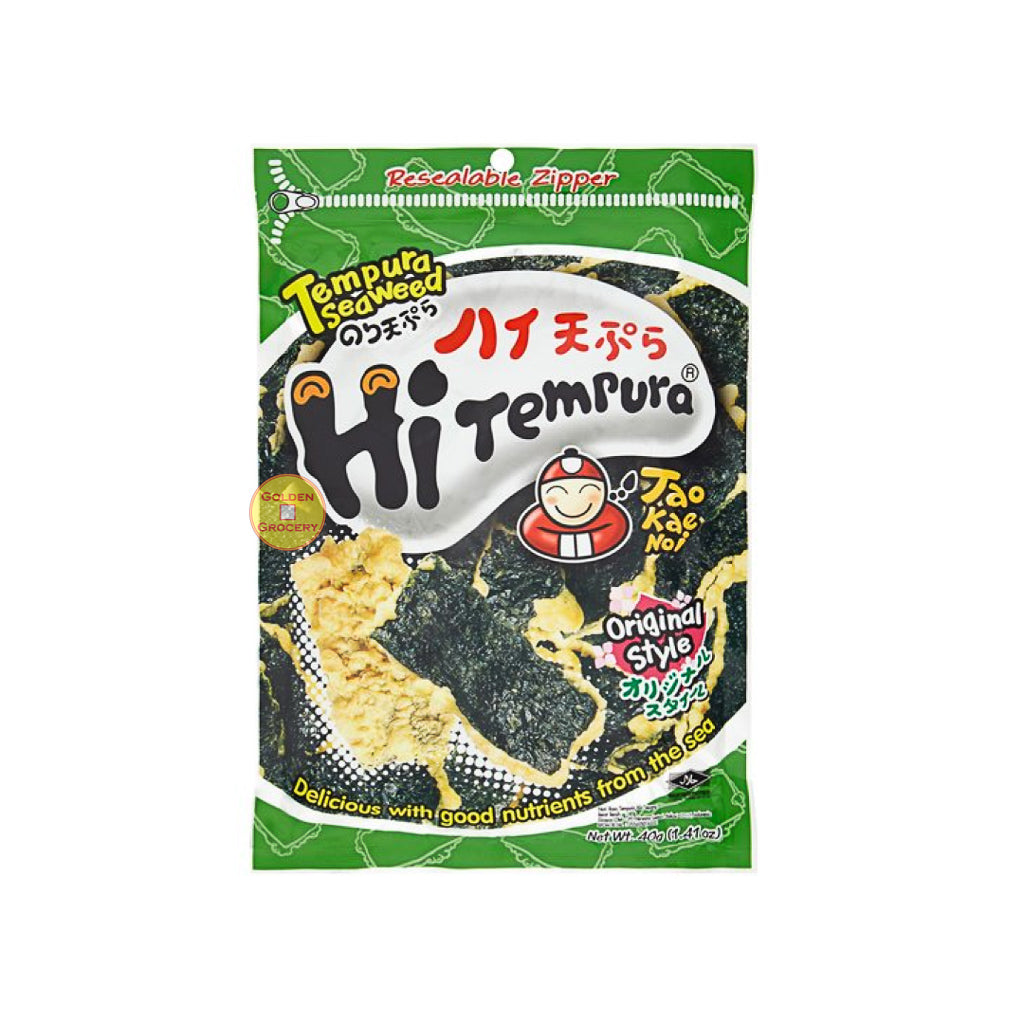 Taokaenoi Tempura Seaweed Orignal 40g - goldengrocery