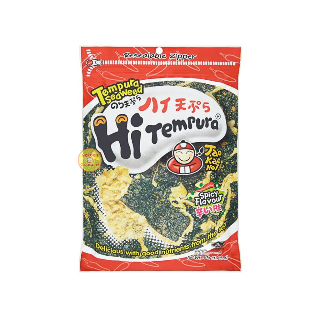 Taokaenoi Tempura Seaweed Spicy 40g - goldengrocery