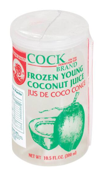 Cock Brand Coconut Juice in Cup (Frozen) 24pk - goldengrocery